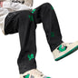Four Clover Embroidered Jeans
