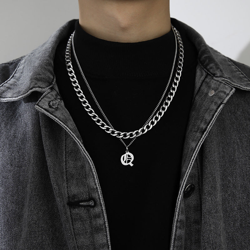 Letter Pendant Necklace