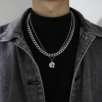 Letter Pendant Necklace