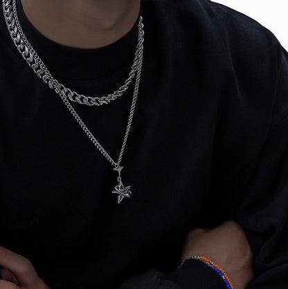 Star Hip Hop Pendant Necklace