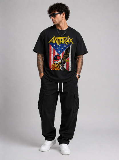 Punk Graphic Cotton Short Sleeve T-Shirt