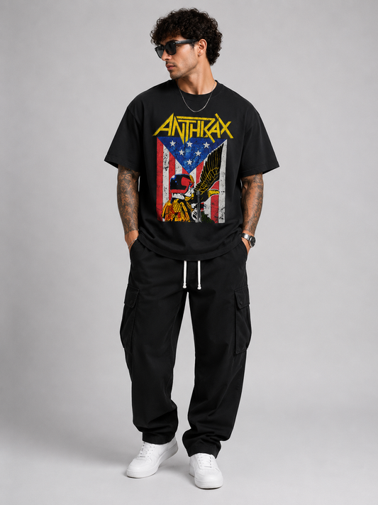 Punk Graphic Cotton Short Sleeve T-Shirt