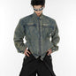 Metal Design Collarless Jacket