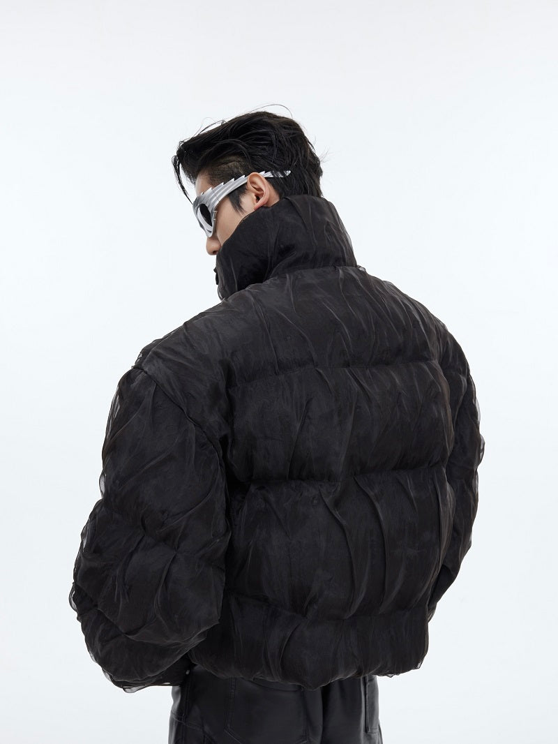 Pleated Puffer Jacket