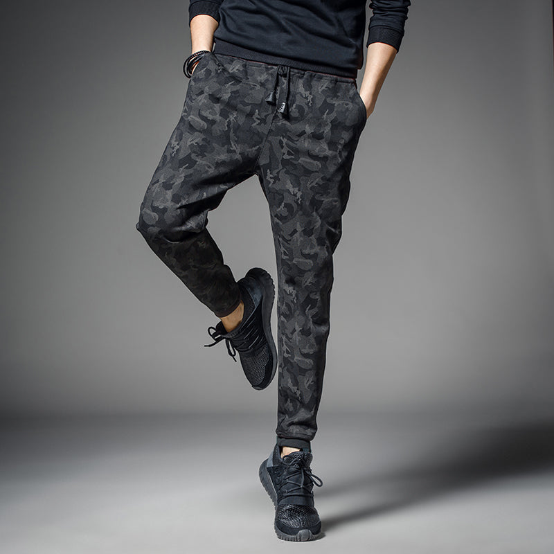 Grey Camouflage Joggers