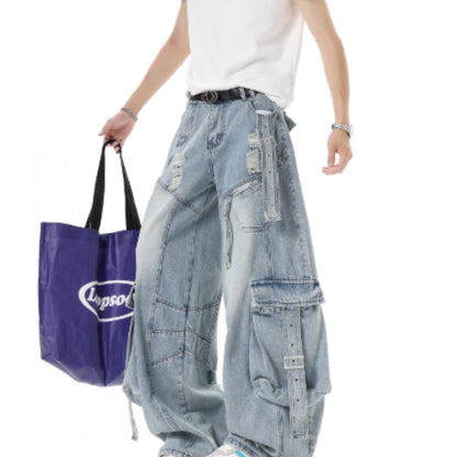 Cargo Ribbon Jeans