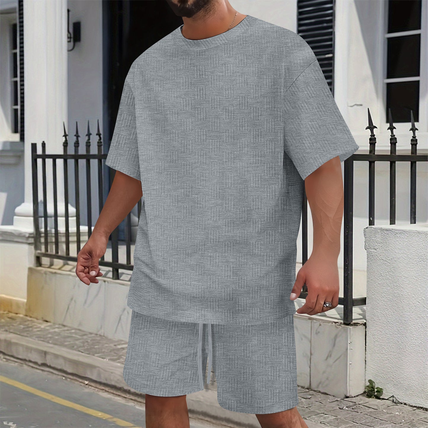 Casual Suit Shorts Tee