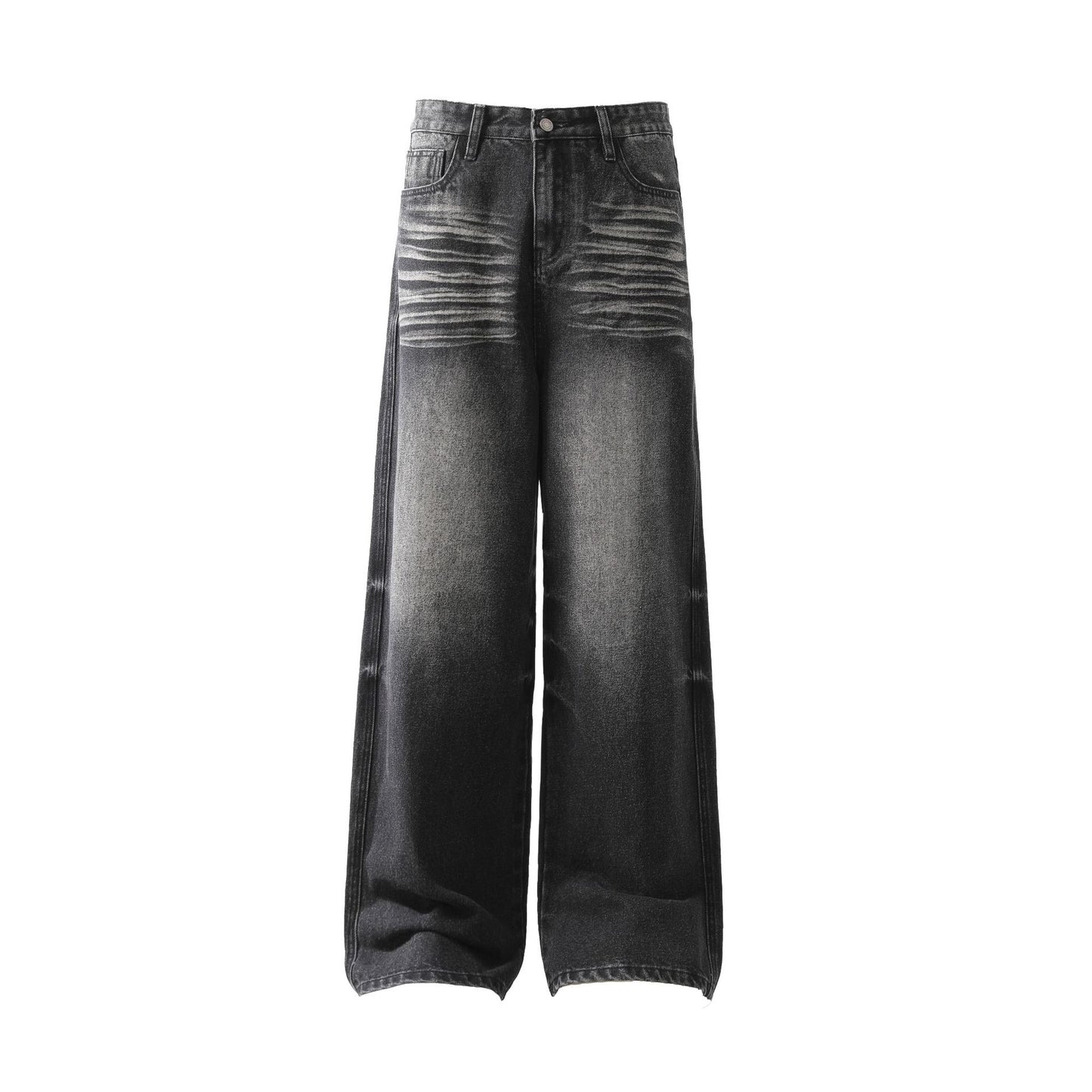 Vintage Washed Straight Leg Jeans