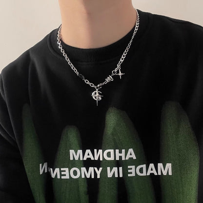 Gemstone Hip-hop Street Necklace
