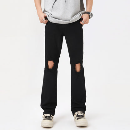Ripped Black Denim