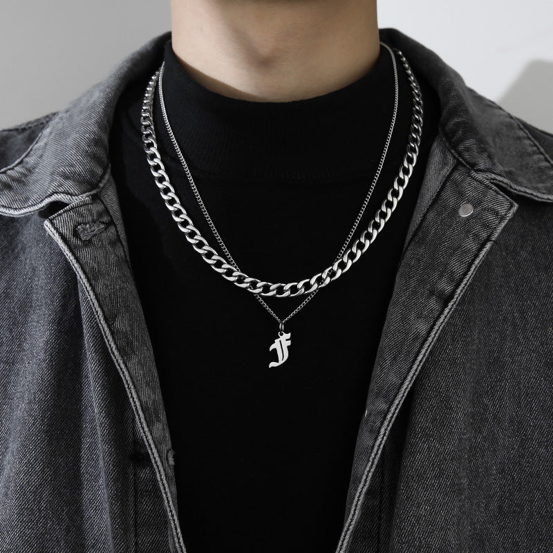 Letter Pendant Necklace