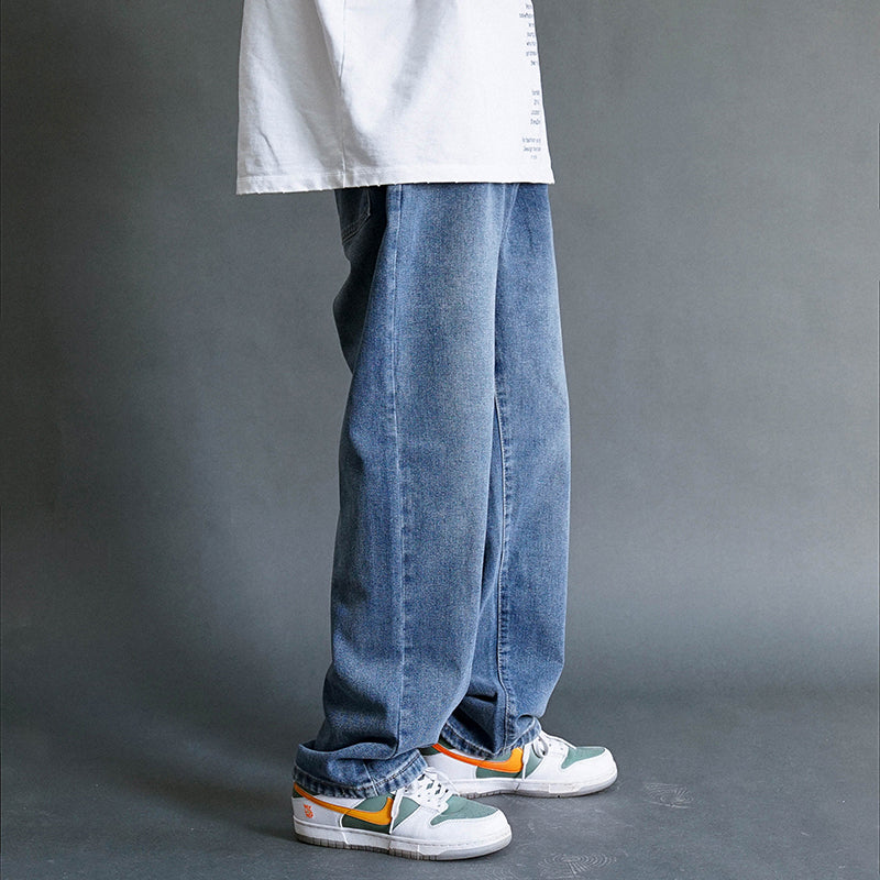 Loose Fit Straight Leg Jeans