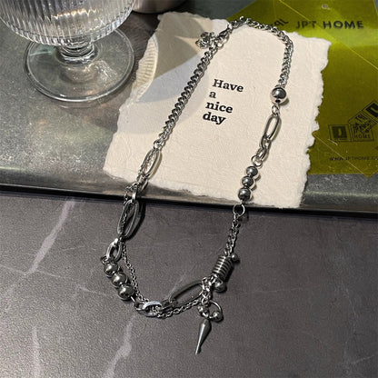 Novien Rivet Splicing Chain Necklace