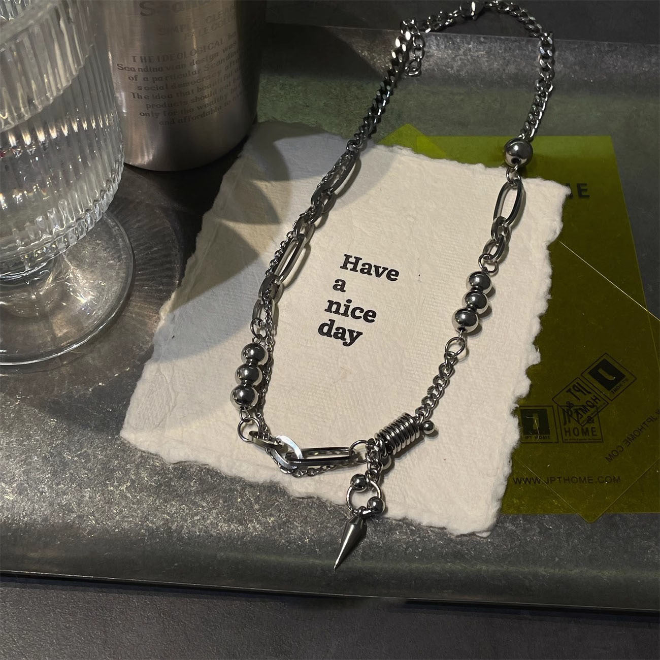 Novien Rivet Splicing Chain Necklace
