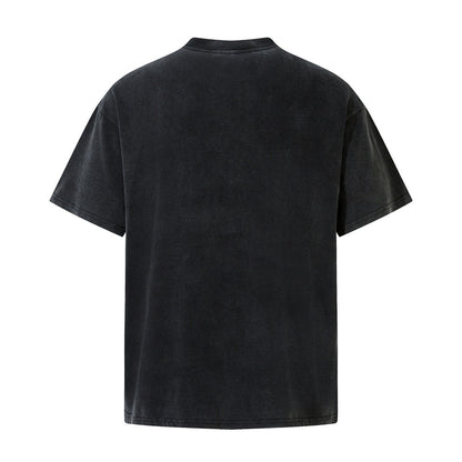 Gothic Letter Wash Short Sleeve Men