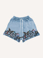 Butterfly Graphic Mesh Shorts