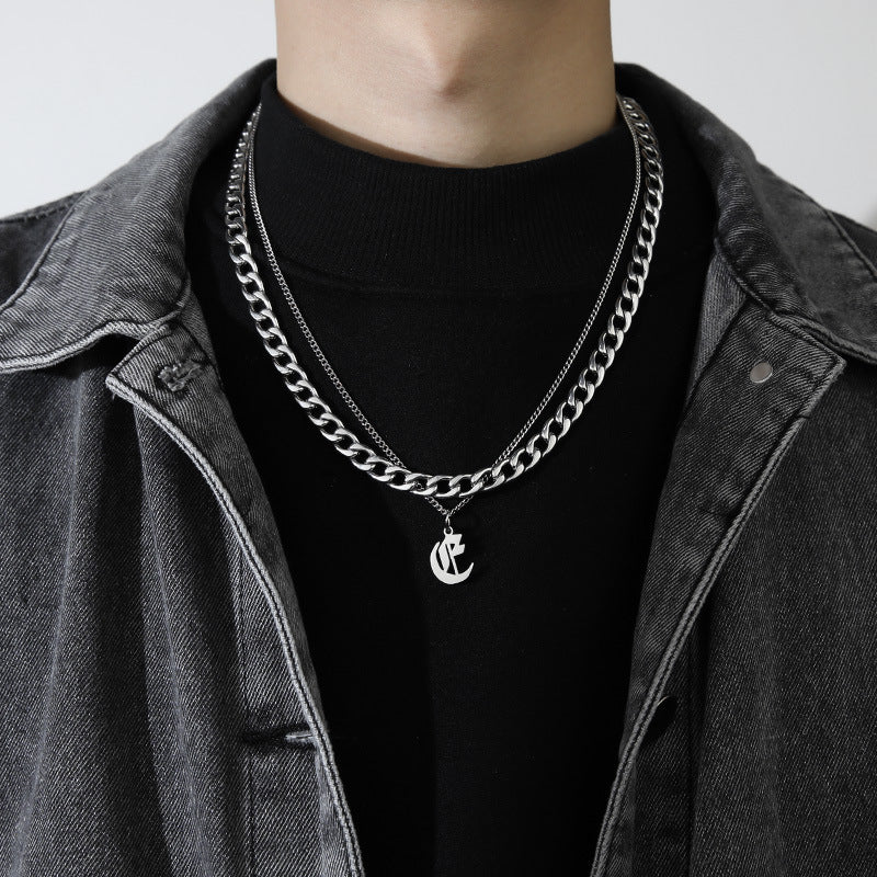 Letter Pendant Necklace
