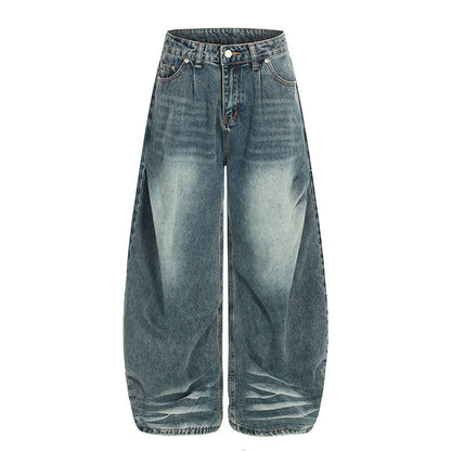 Vintage Ice Blue Wide Leg Jeans