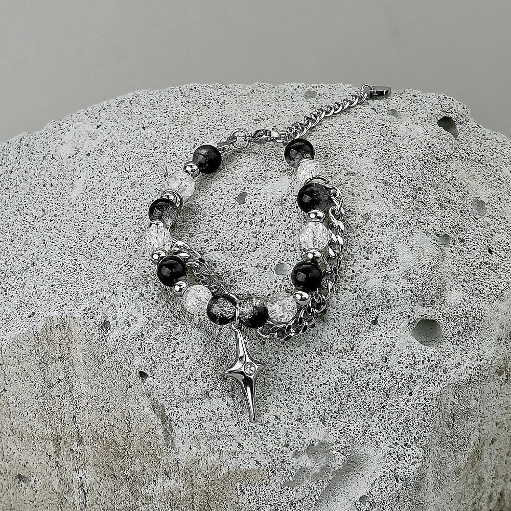 Sterling Beaded Pendant Necklace