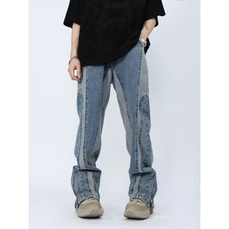 Panel Stitch Denim Jeans