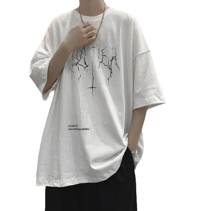 Lightning Graphic Oversized Tee