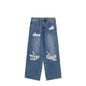 Distressed Wide Leg Jeans
