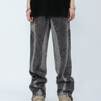 Panel Stitch Denim Jeans