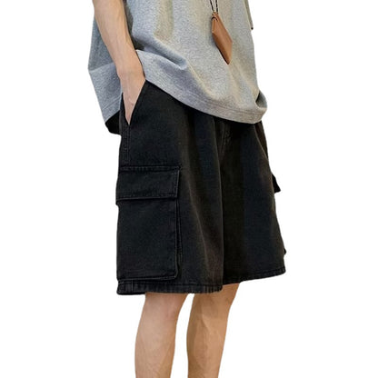 Cargo Denim Shorts