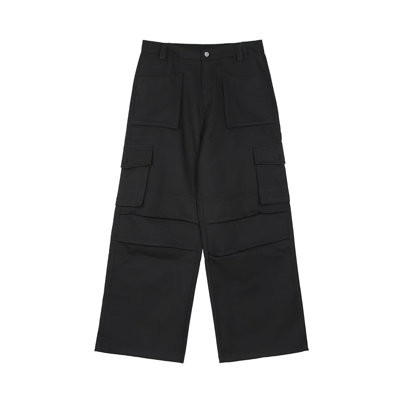 loose pleated cargo pants