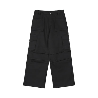 loose pleated cargo pants