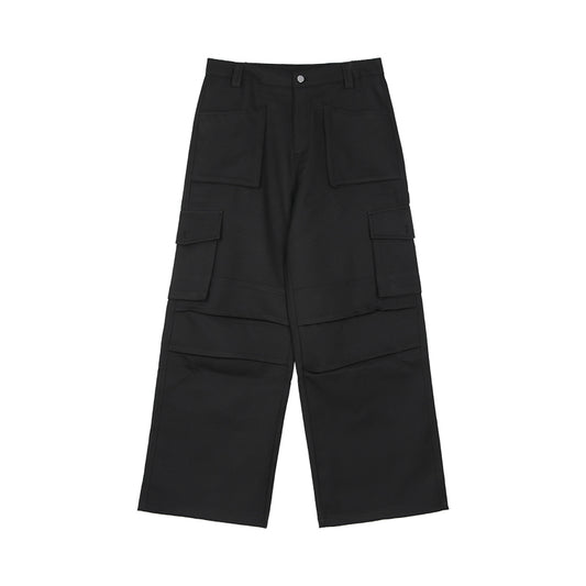 loose pleated cargo pants