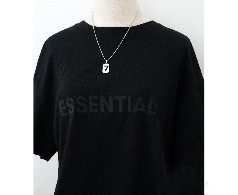 Lucky 7 Steel Pendant Necklace