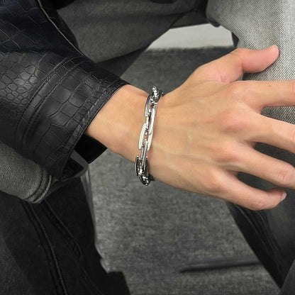 Titanium Steel Chain Link Bracelet