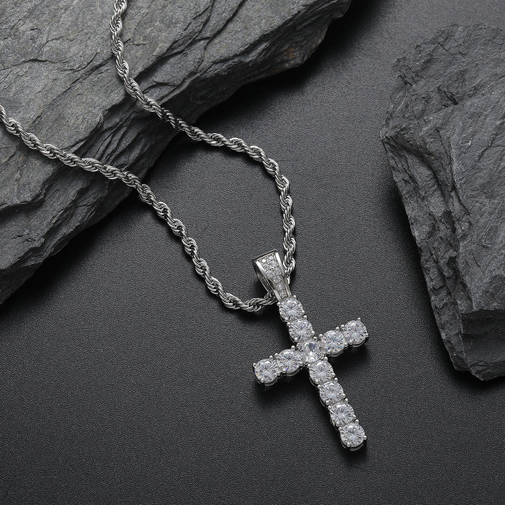 Diamond Cross Chain Necklace