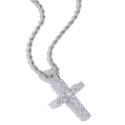 Diamond Cross Chain Necklace