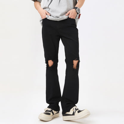 Ripped Black Denim