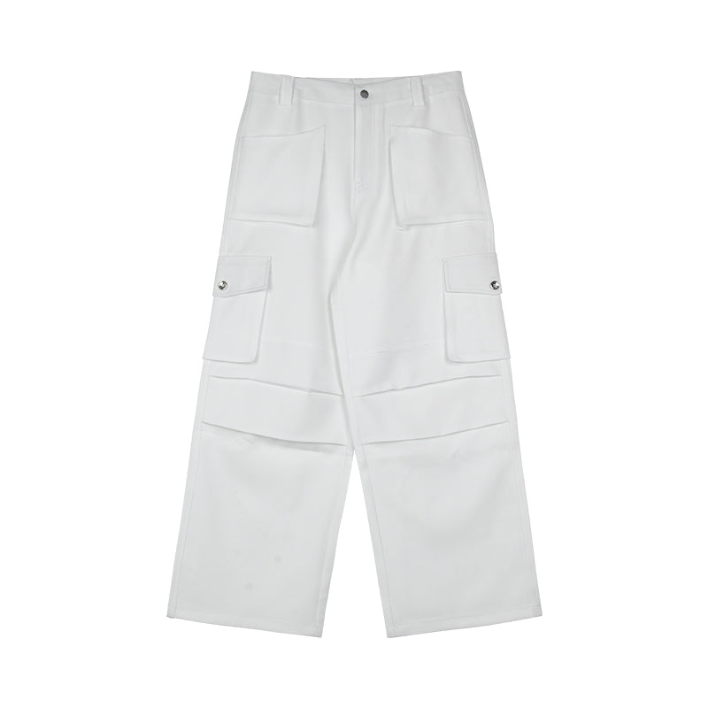 loose pleated cargo pants