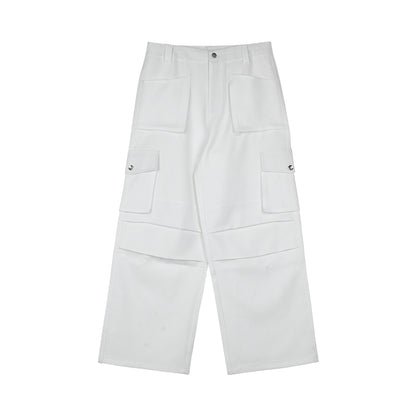 loose pleated cargo pants
