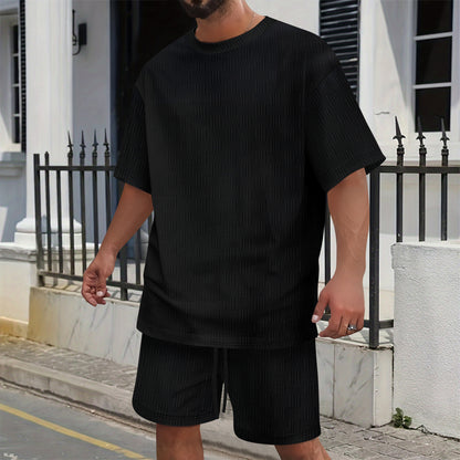 Casual Suit Shorts Tee