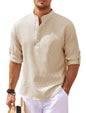 Long Sleeve Casual Stand Collar Shirt