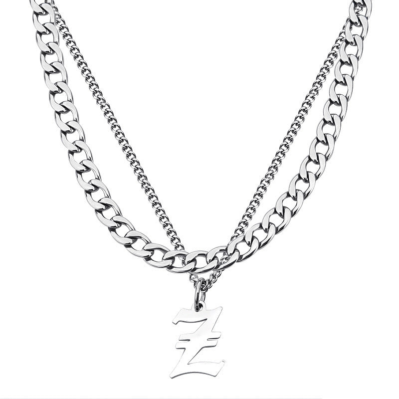 Letter Pendant Necklace
