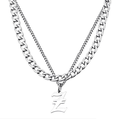 Letter Pendant Necklace
