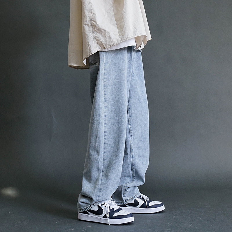 Loose Fit Straight Leg Jeans