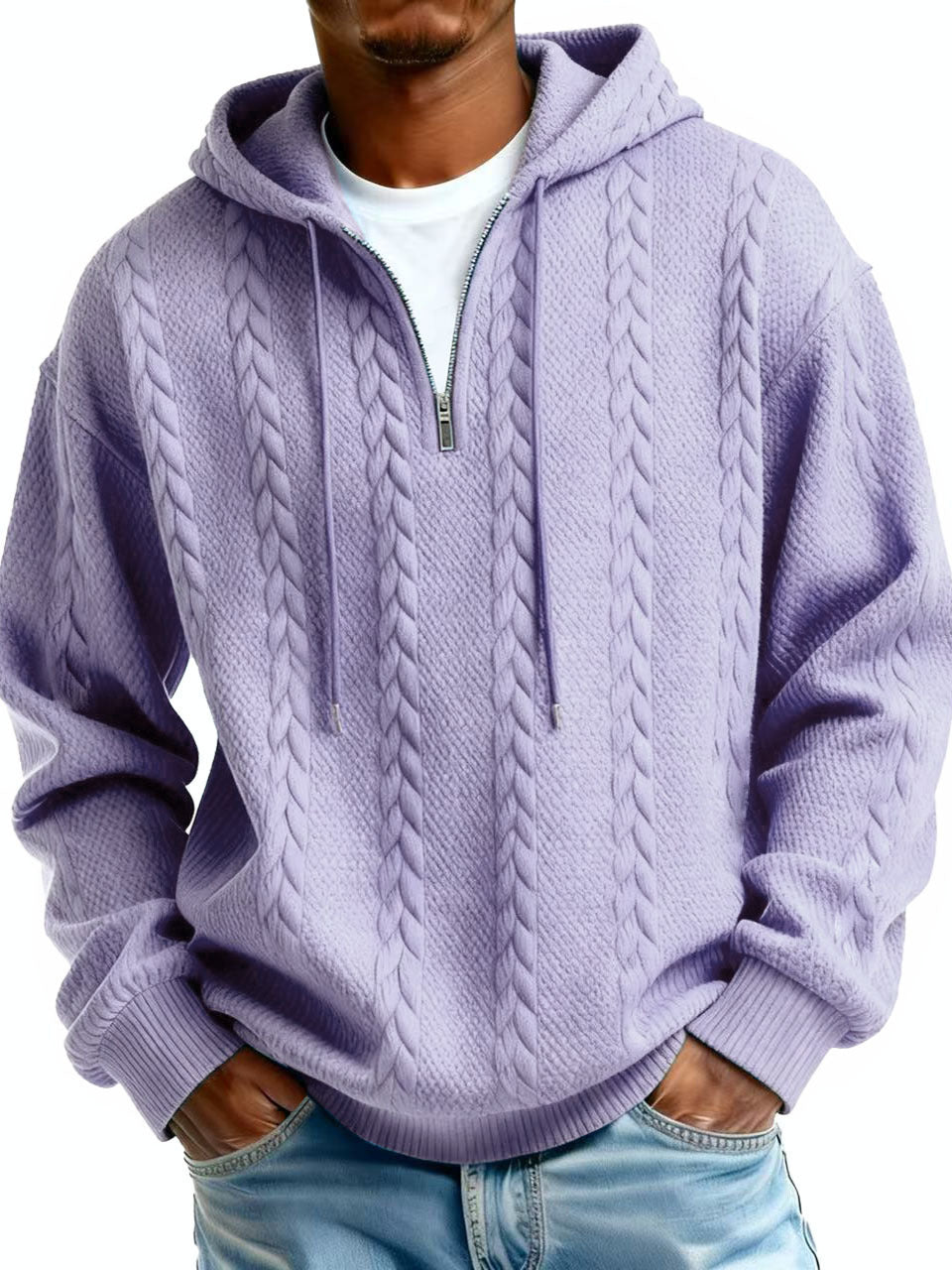Half-Zip Hooded Sweatshirt