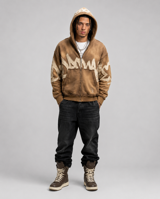 Graffiti Patch Zip Hoodie