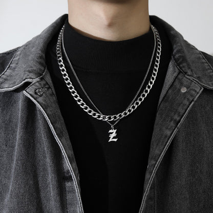 Letter Pendant Necklace