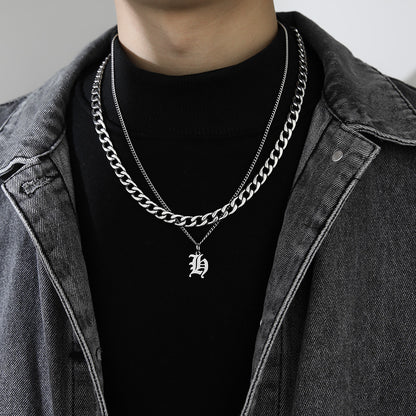Letter Pendant Necklace
