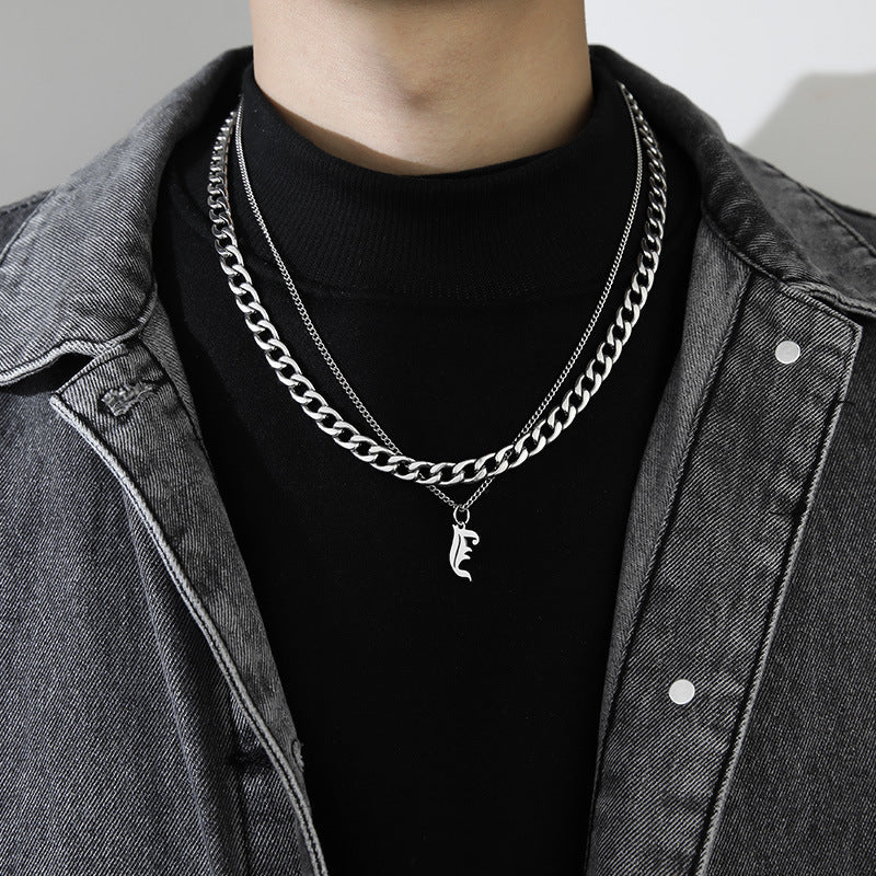 Letter Pendant Necklace