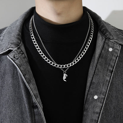 Letter Pendant Necklace