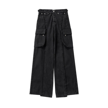 American Stitching Cargo Jeans